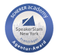 Scherer Academy Agentur-Award für Preisträger des SpeakerSlam New York, symbolisch für ausgezeichnete Redner.